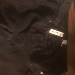 Mango black stretch jeans